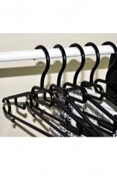 5li Siyah Dolap İçi Elbise Askısı thumbnail 3