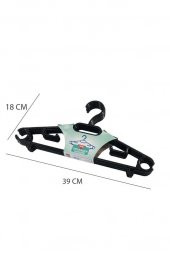 5li Siyah Dolap İçi Elbise Askısı thumbnail 6