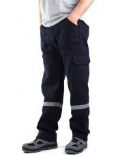 GABARDİN LACİVERT PANTOLON REF. KOM. CEPLİ 7*7 S BEDEN - 1