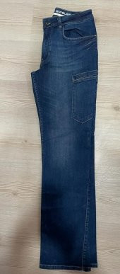İŞÇİ KOT PANTOLON ÇOK CEPLİ BELİ LASTİKLİ LACİVERT XXL 52 BEDEN - 3