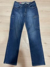 İŞÇİ KOT PANTOLON ÇOK CEPLİ BELİ LASTİKLİ LACİVERT XXL 52 BEDEN - 4