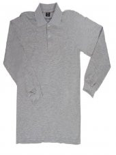 TİŞÖRT PİKE POLO YAKA UZUN KOL GRİ XXL BEDEN - 1