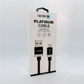 Factor M Platinum Kablo 2.4A 20W UsbA To Lightning (FM-PCL) - 2