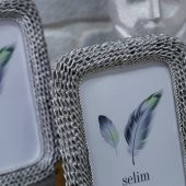 Crearthome Chain 15x20 cm Çerçeve Gümüş SCRV117GMS85RS thumbnail 5