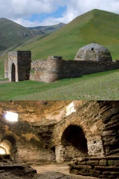 Kırgızistan Taş Rabat Kervansarayı Oval Magnet thumbnail 7