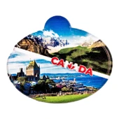 Kanada Temalı Oval Magnet thumbnail 1
