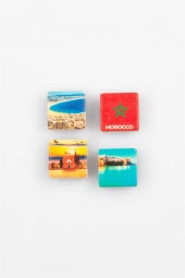 Fas Temalı Dörtlü Taş Magnet thumbnail 5