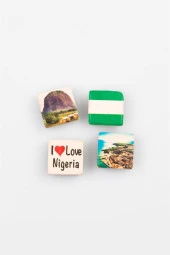 Nijerya Temalı Dörtlü Taş Magnet thumbnail 5