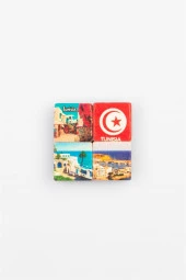 Tunus Temalı Dörtlü Taş Magnet thumbnail 4