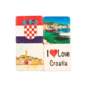 Hırvatistan Temalı Dörtlü Taş Magnet thumbnail 1