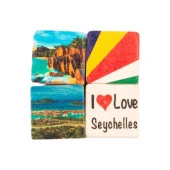 Seyşeller Temalı Dörtlü Taş Magnet thumbnail 1