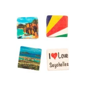 Seyşeller Temalı Dörtlü Taş Magnet thumbnail 2