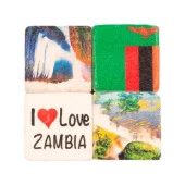 Zambiya Temalı Dörtlü Taş Magnet thumbnail 1