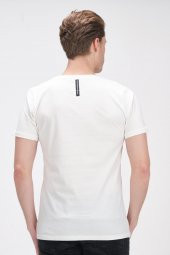 Erkek Bisiklet Yaka Pamuklu Kısa Kollu Basic T-Shirt - 12
