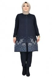 KUĞU ÇİÇEK DESENLİ FERMUARLI YELEK - 4