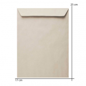 12 Adet Kraft Torba Zarf 17x25 Cm - 3