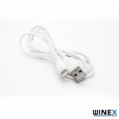 Winex CA116 USBA to Lightning Data ve Şarj Kablosu 3A Beyaz thumbnail 1