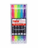 Dong A Twinliner Çift Taraflı Fosforlu Kalem 5 Renk - 1