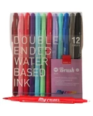 Dong A My Color Çift Taraflı Fırça Uçlu Keçeli Kalem 12 Renk - 1