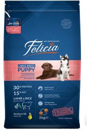 Felicia Az Tahıllı 3 Kg Yavru Kuzulu M Large Breed HypoAllergenic Köpek Maması - 1