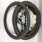 38CM Gri Renk Deri Direksiyon Kılıfı Geçmeli Model A+ İthal Ürün - 2