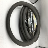 38CM Gri Renk Deri Direksiyon Kılıfı Geçmeli Model A+ İthal Ürün - 3