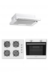 Exep Mio Beyaz 3 Lü Ankastre Set (E4e-Eo320-Ef200) - 1