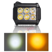 Offroad Sis Çalışma Lambası Turuncu Beyaz Cakar Modlu 12 Led 18W  A+ İthal Ürün - 7