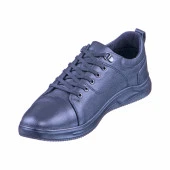 Siyah Dikiş Detaylı Bağcıklı Erkek Ayakkabı thumbnail 4