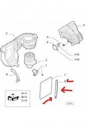 POLEN FİLTRE KAPAĞI FIAT DOBLO FIORINO PUNTO OPEL CORSA 6808620 - 4