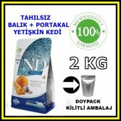 N&D tahılsız ocean balıklı yetişkin kedi maması 2 kg açık mama - 1