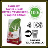 N&D tahılsız kitten yavru kedi maması 4 kg açık mama - 1
