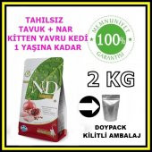 N&D tahılsız kitten yavru kedi maması 2 kg açık mama - 1