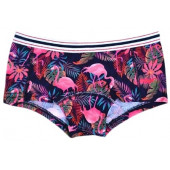 Darkzone Flamingo-Kaplan-Köpek Desenli Dijital Baskılı 3'lü Kadın Hipster - 3