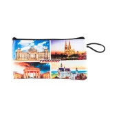 Almanya Temalı Deri Makyaj Çantası - 1