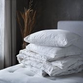 Çift Kişilik Kışlık Yorgan Beyaz 240x220 Cm Ördek ve Gıdık Tüy Dolgulu - 3