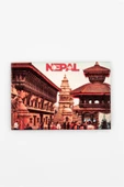 Nepal Temalı Ahşap Kartpostal Magnet thumbnail 3