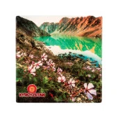 Kırgızistan Temalı Taş Bardak Altlığı - 1