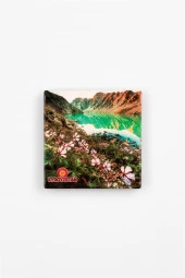 Kırgızistan Temalı Taş Bardak Altlığı - 3