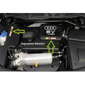 Audi TT Logo Motor Kapağı Damla Silikon Plaka Logo Arma Amblem Yeni Stil - 5