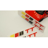 Audi TT Logo Motor Kapağı Damla Silikon Plaka Logo Arma Amblem Yeni Stil - 6