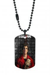 La Casa De Papel Rio Siyah Renk Künye / Kolye DFT2748 - 1