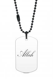 Allah Siyah Renk Künye / Kolye DFT3103 - 1