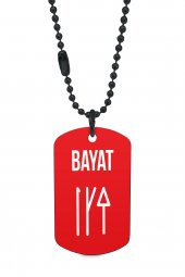 Bayat Boyu Siyah Renk Künye / Kolye DFT5490 - 1