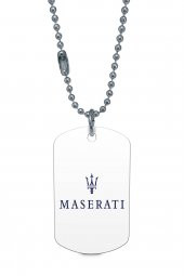 Maserati Gümüş Renk Künye / Kolye DFT5750 - 1