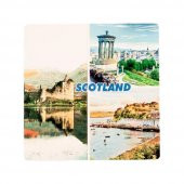 İskoçya Temalı Ahşap Bardak Altlığı - 1