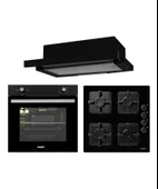 EXEP İVORY SİYAH 3 LÜ ANKASTRE SET (E5E-EO320-EF200) thumbnail 1