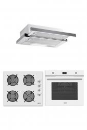 Exep Trea Beyaz 3 Lü Ankastre Set ( E4e-Eo320-Ef260) - 1