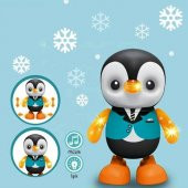 Işıklı Dans Eden Penguen Robot sevimli Müzikli Oyuncak - 1