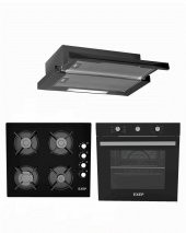 EXEP  BEGİN SİYAH 3 LÜ ANKASTRE SET (E5E-EO320-EF240) - 1